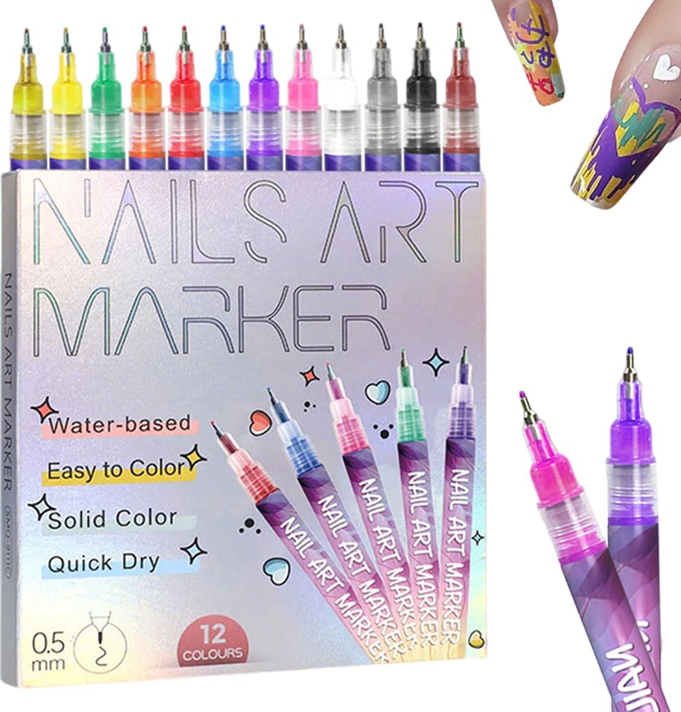 DIY Nail Art Pens – 12 Colors