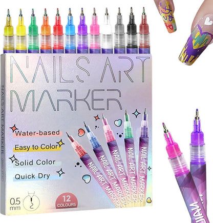 DIY Nail Art Pens – 12 Colors