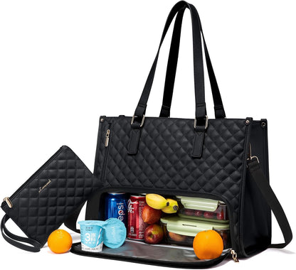 2-in-1 Insulated Laptop & Lunch Tote Bag