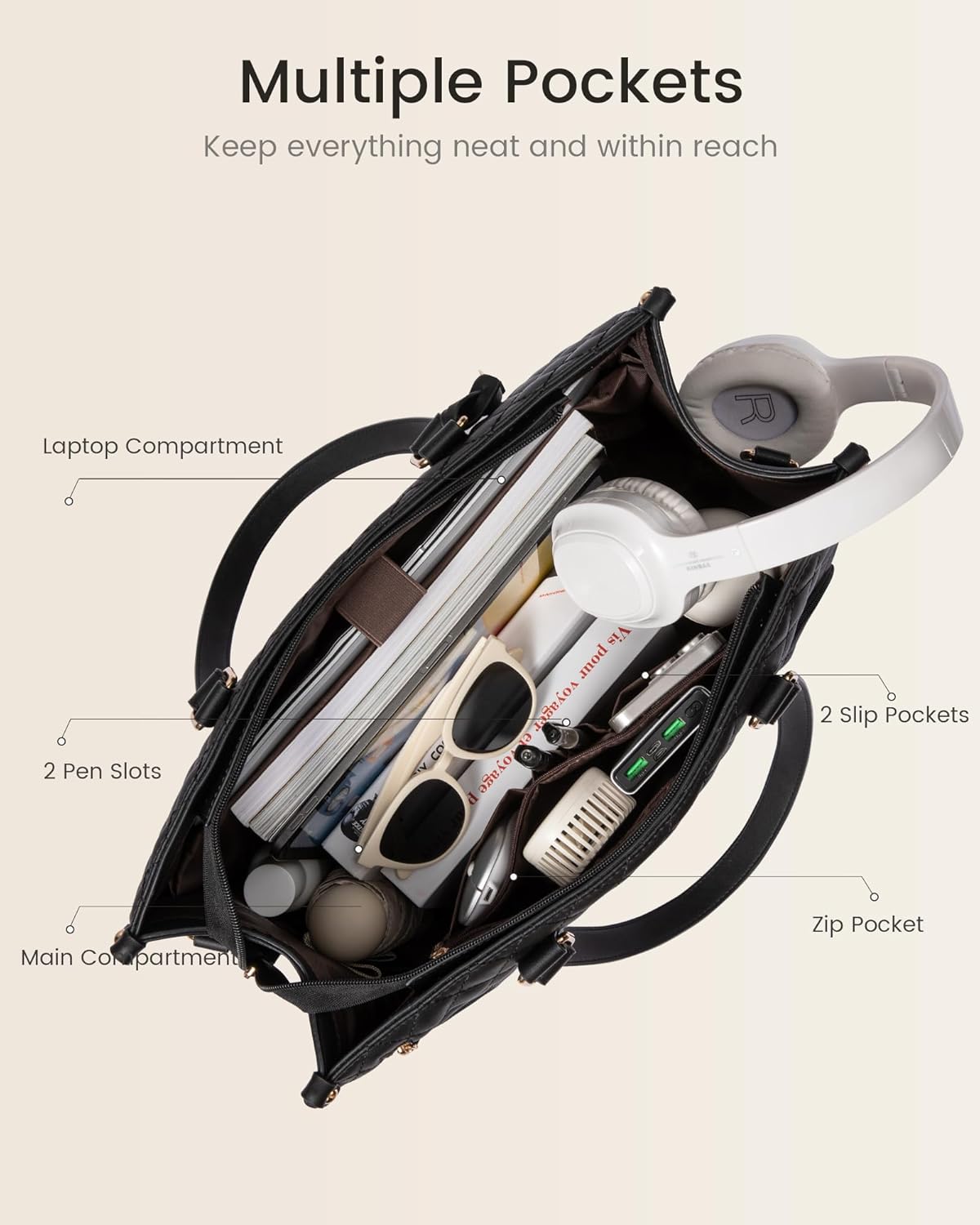 2-in-1 Insulated Laptop & Lunch Tote Bag