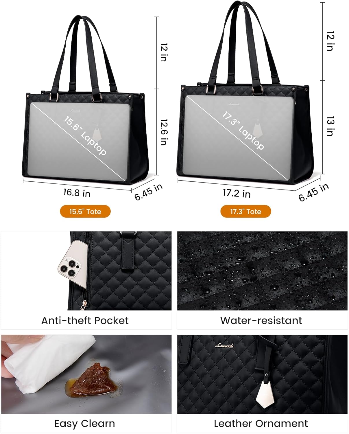 2-in-1 Insulated Laptop & Lunch Tote Bag