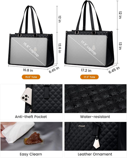 2-in-1 Insulated Laptop & Lunch Tote Bag