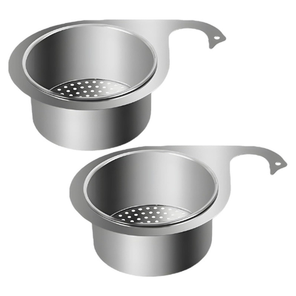 Stainless Steel Swan Sink Strainer Basket (2 Pcs)